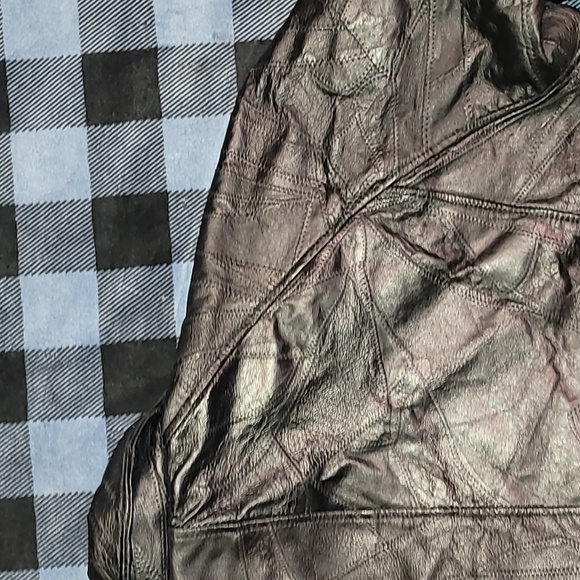 Vintage. 90s. Milan Leather. Patchwork leather. Heavyweight w/lining. Size 3x - Picture 16 of 16